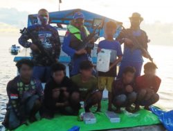 Polairud Polda Maluku Utara Tangkap 7 Pelaku Bom Ikan di Taliabu