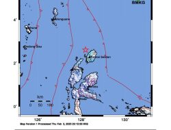 Gempa 5.0 Guncang Pulau Morotai, Tidak Berpotensi Tsunami