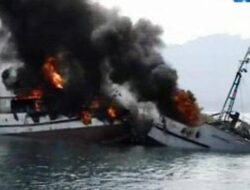 Longboat Nelayan Terbakar di Laut, Korban Hilang Belum Ditemukan