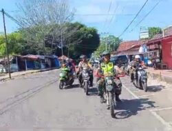 Sambut HUT RI, Koramil dan Polsek Jailolo Road Desa ke Desa Imbau Warga Kibarkan Merah Putih