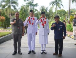 Kepulangan Dua Paskibraka  Disambut Hangat Pemda Halut