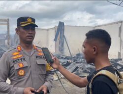Update Kebakaran: Kapolres Haltim Upayakan Tenda untuk Ratusan Korban Kebakaran