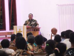 Bupati Aliong Mus Resmikan Gereja Jou Barakati di Desa Kilo