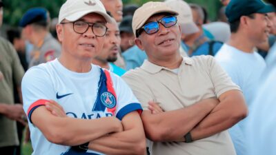 Bupati dan Wakil Bupati Halmahera Tengah Kompak Dalam Barisan Gladi Kotor di Lapangan Monas