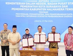 Pemkab Halmahera Tengah Tandatangani MoU Penguatan Data Statistik Pembangunan Daerah