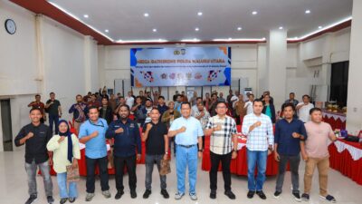 Kapolda dan Wakapolda Maluku Utara Hadiri Media Gathering Bersama Insan Pers