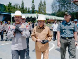 Bupati Ikram Sambut Kunker Kapolda Malut dan Peletakan Batu Pertama Pembangunan Gedung SKCK