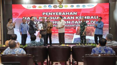 Satgas PKH Kuasai Kembali Lahan Seluas 674.178,44 Hektare  dari 245 Perusahaan/Korporasi