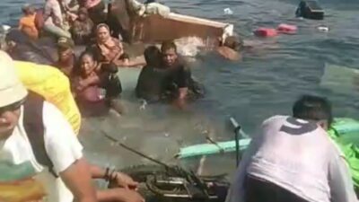 Longboat Tenggelam di Perairan Bibinoi, Basarnas Ternate Lakukan Operasi SAR, Puluhan Korban Masih Hilang