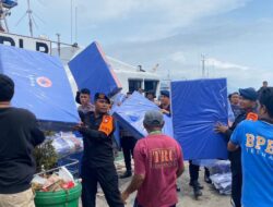 Polda Malut Kerahkan Personel Gabungan Bantu Penyaluran Bantuan Pasca Gempa di Batang Dua