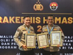 Bidhumas Polda Maluku Utara Sabet Tiga Penghargaan Nasional dalam Rakernis Humas Polri 2026