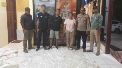 Polsek Bacan Timur Gagalkan Peredaran 445 Kantong Miras Cap Tikus Siap Edar