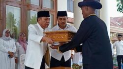 Jelang Puncak HUT Ke-36, Pemkab Halmahera Tengah Gelar Kirab Pataka Lambang Daerah dan Zikir Bersama