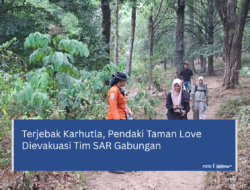 Terjebak Karhutla, Pendaki Taman Love Dievakuasi Tim SAR Gabungan