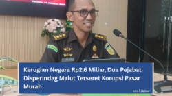Kerugian Negara Rp2,6 Miliar, Dua Pejabat Disperindag Malut Terseret Korupsi Pasar Murah