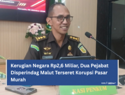 Kerugian Negara Rp2,6 Miliar, Dua Pejabat Disperindag Malut Terseret Korupsi Pasar Murah