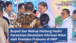 Bupati dan Wabup Halteng Hadiri Peresmian Ekosistem Hilirisasi Nikel oleh Presiden Prabowo di IWIP